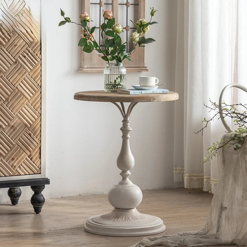 French Vintage Solid Wood Small Table