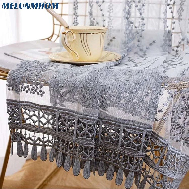 American Embroidered Sheers for Living Room Bedroom
