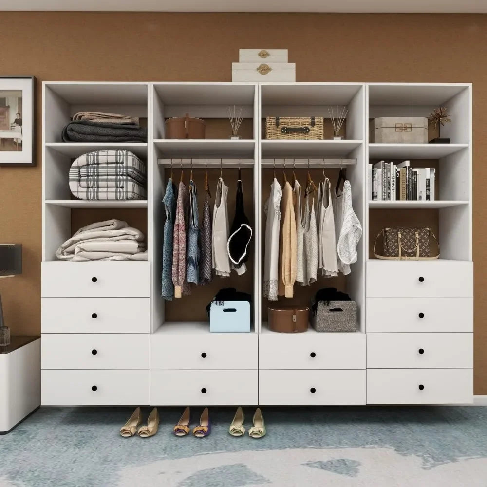 Modular Wooden Wardrobe Closet System