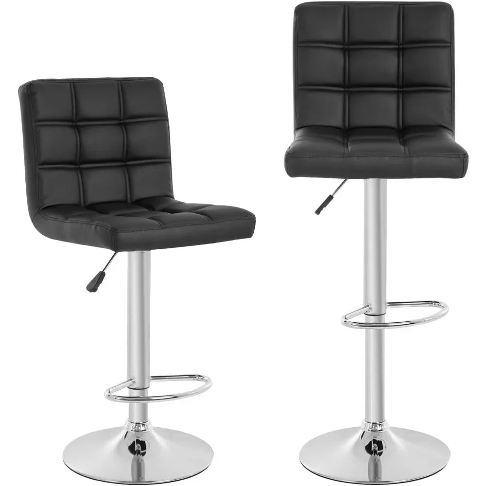 Modern Adjustable Bar Stool Set of 2