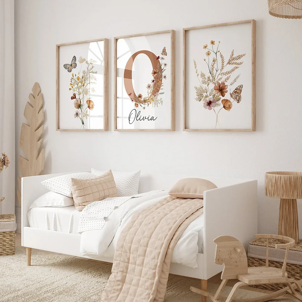 Customizable Baby Name Wall Art