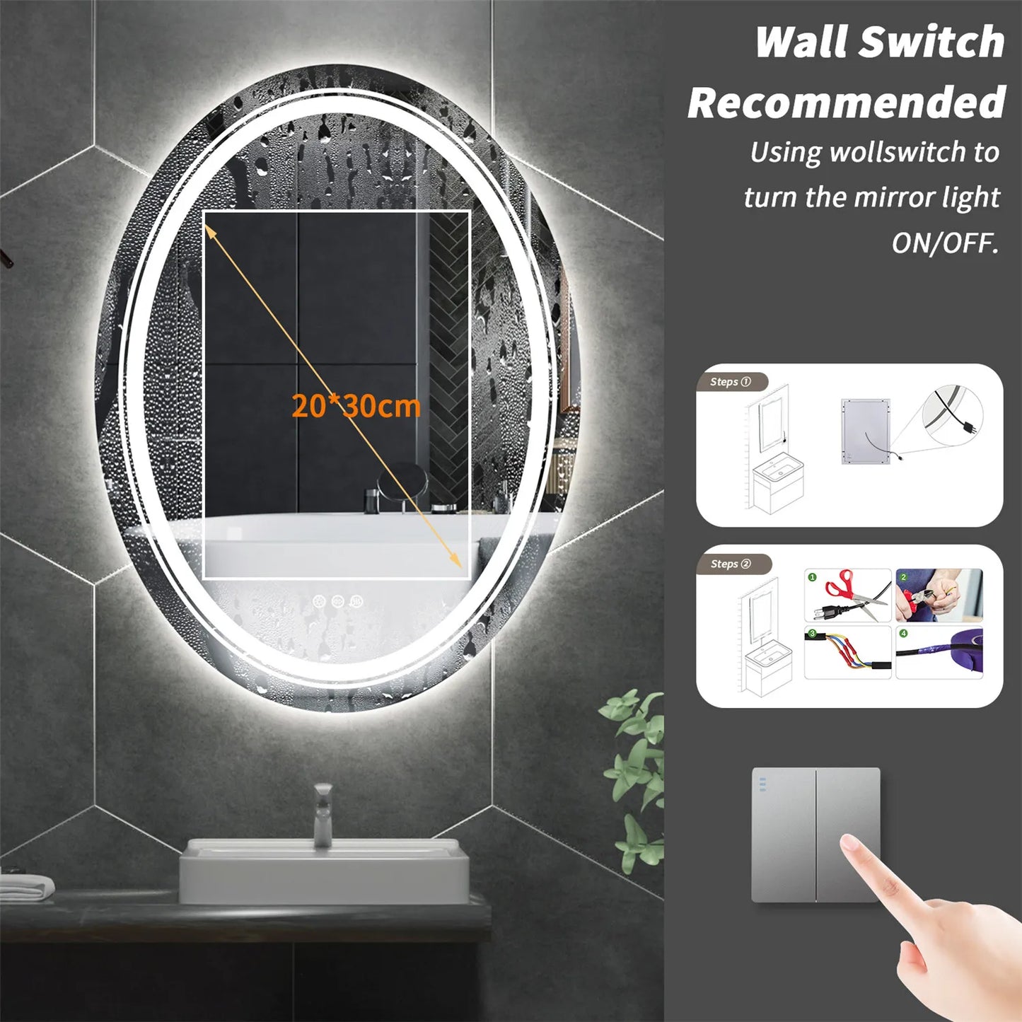 Illuminated LED Bathroom Vanity Mirror