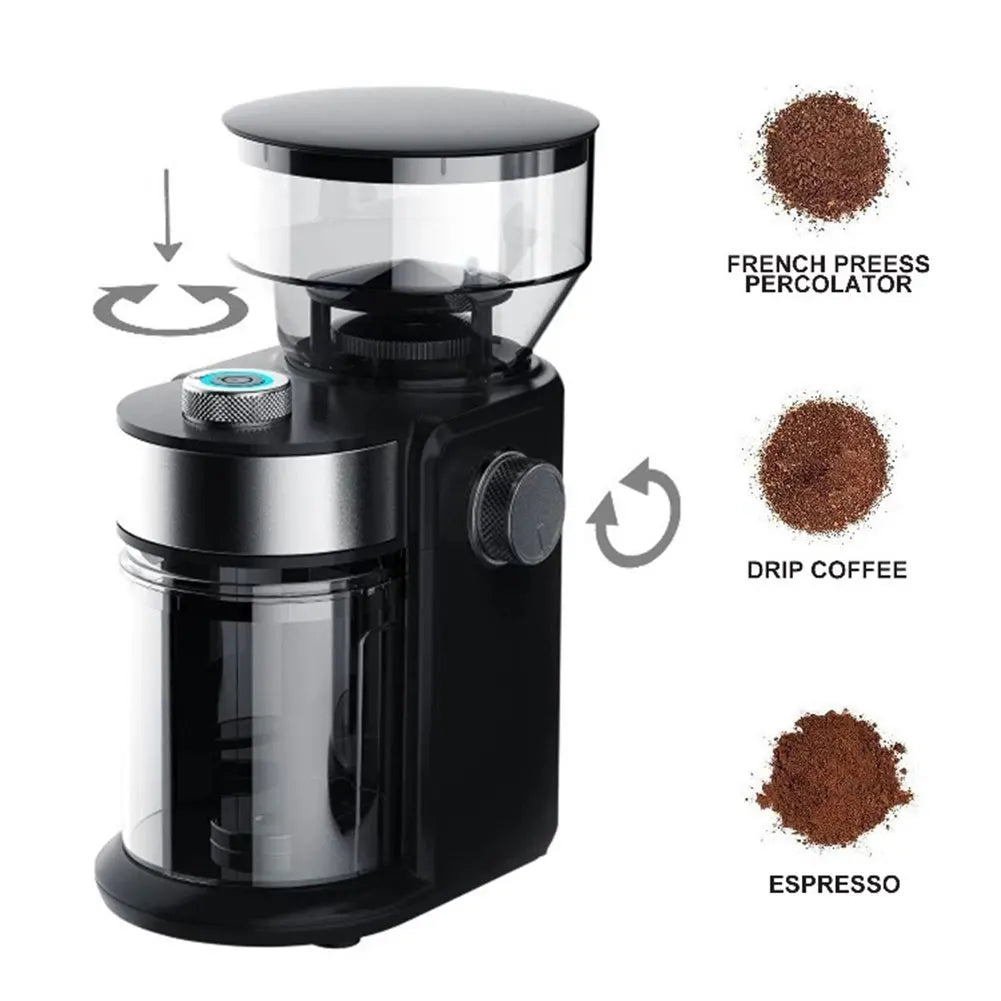 Electric Burr Coffee Bean Grinding Machine