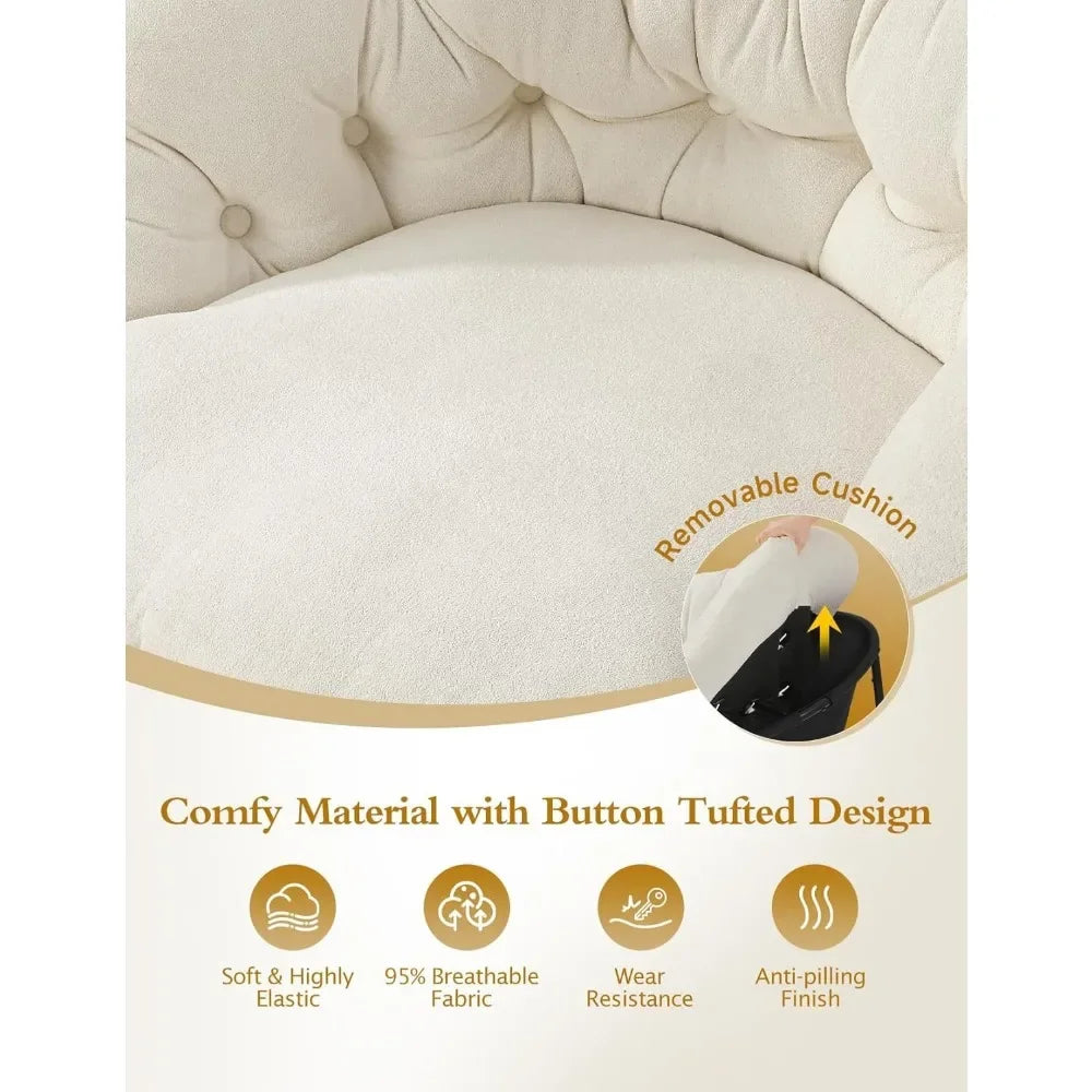 Modern Upholstered Nursery Rocking Chair