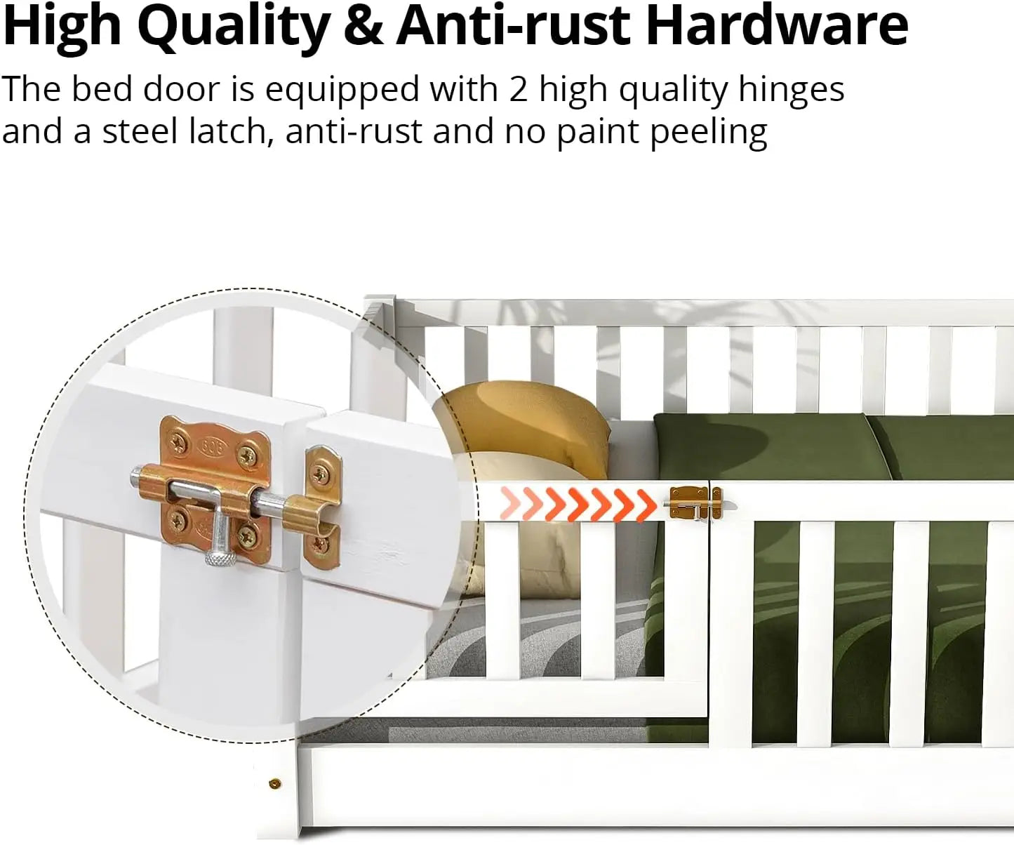 Twin Floor Bed for Children