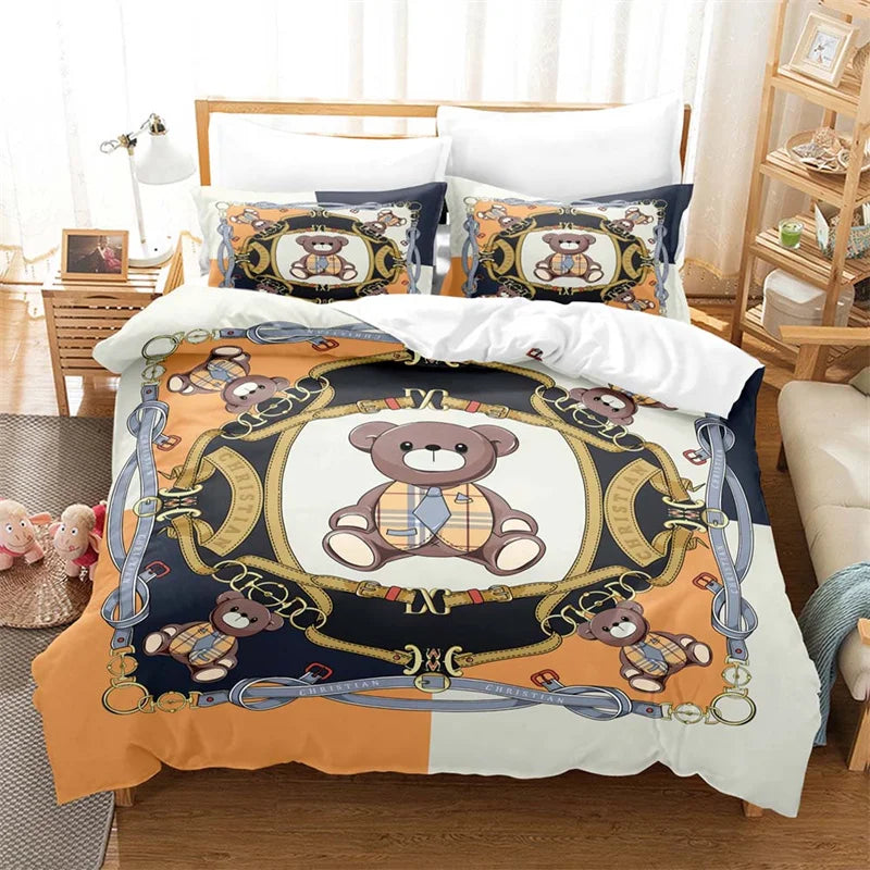 Luxury Horse Print Bedding Set