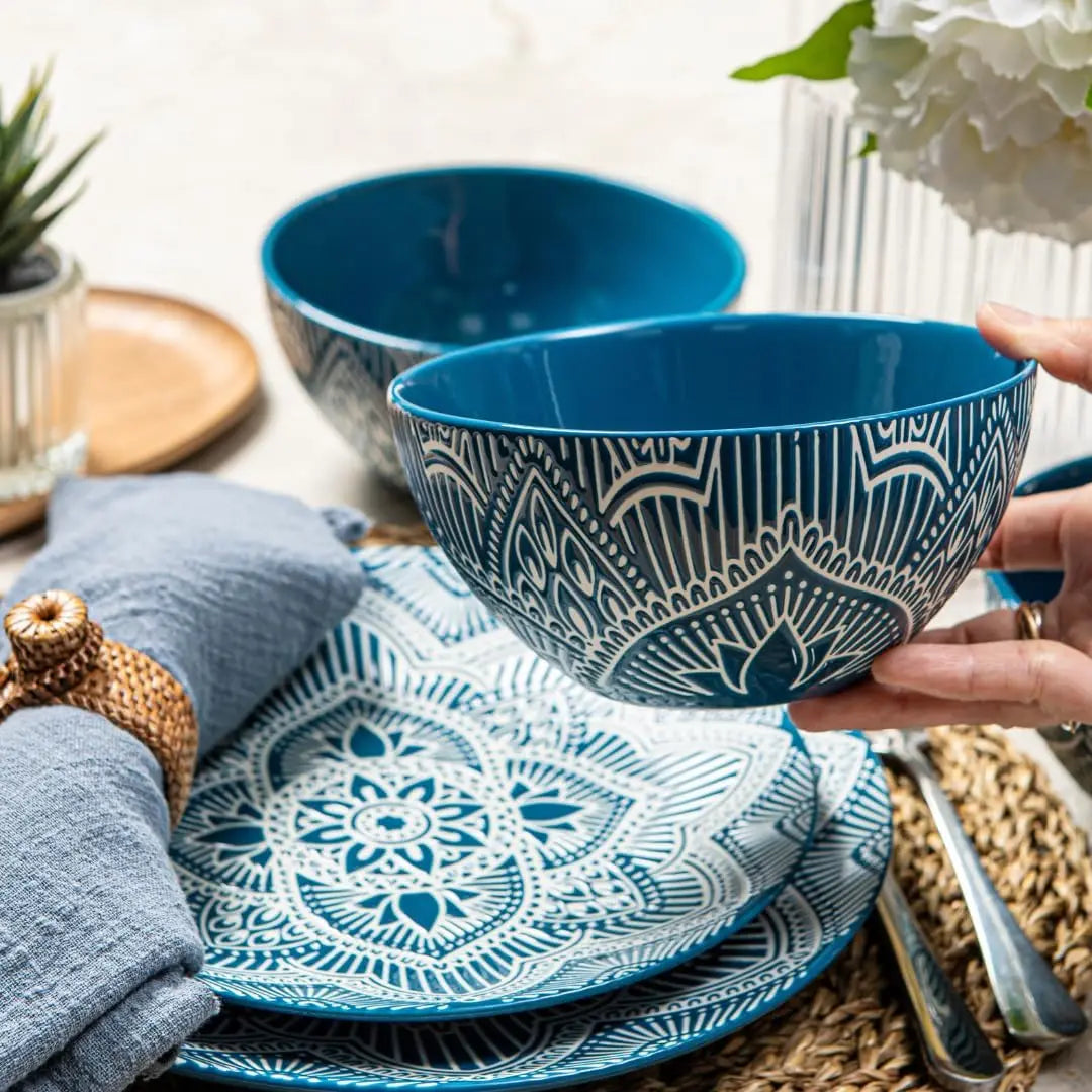 Mandala Blue Dish Set Design for Every Occasion
