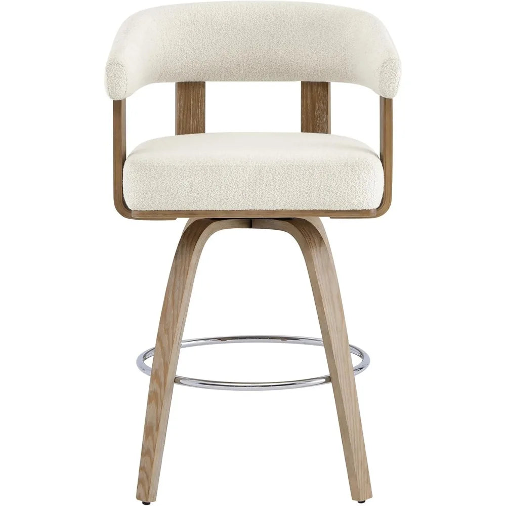 Set of 2 Swivel Counter Height Barstools