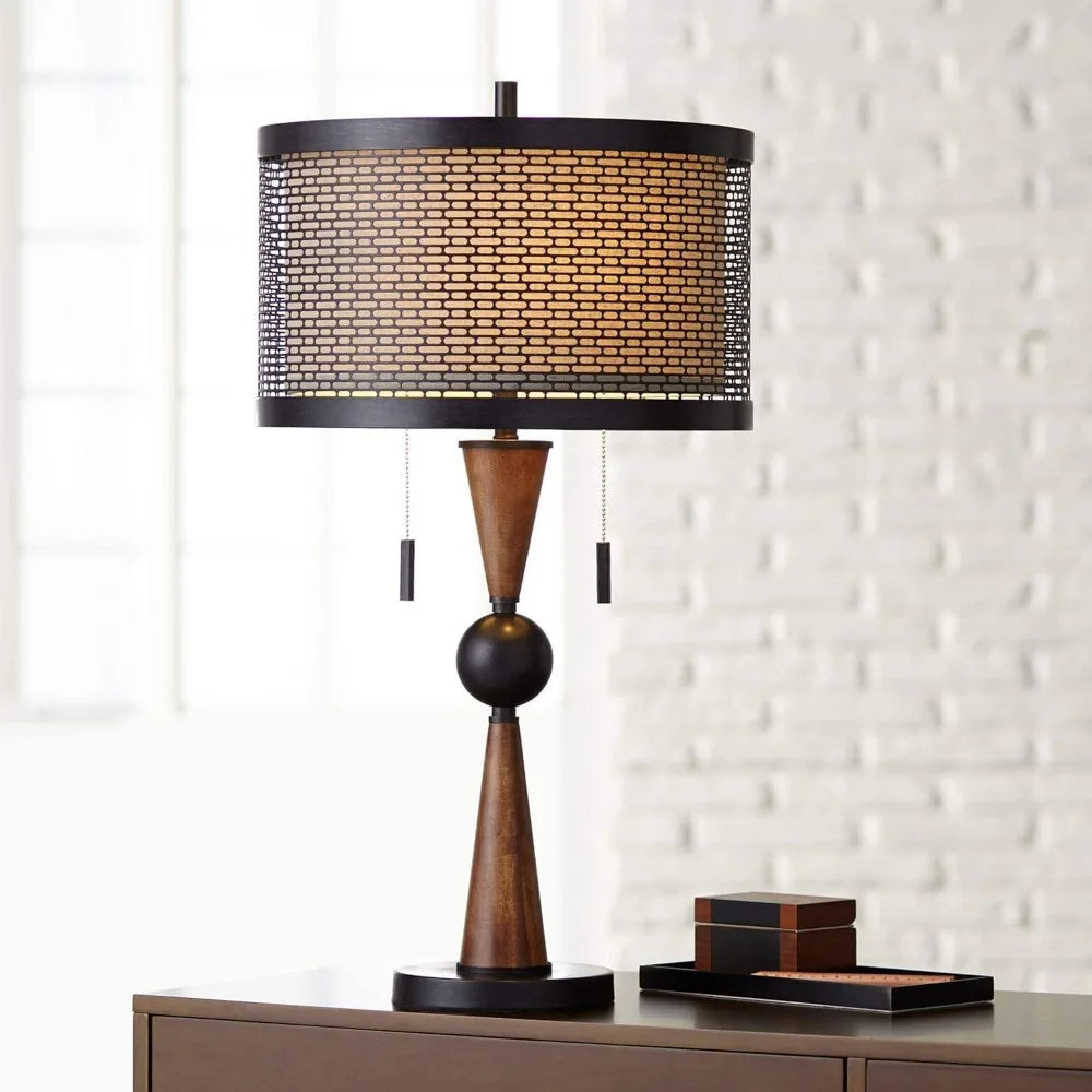 Rustic Farmhouse Table Lamp 29 3/4" Tall