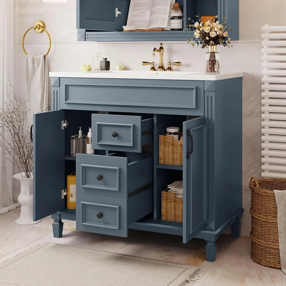 36” Bathroom Vanity with Sink