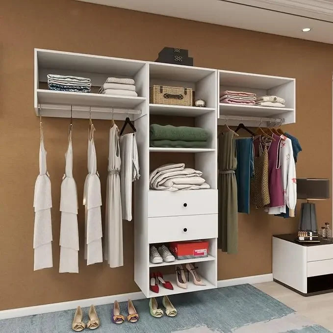 Modular Wooden Wardrobe Closet System