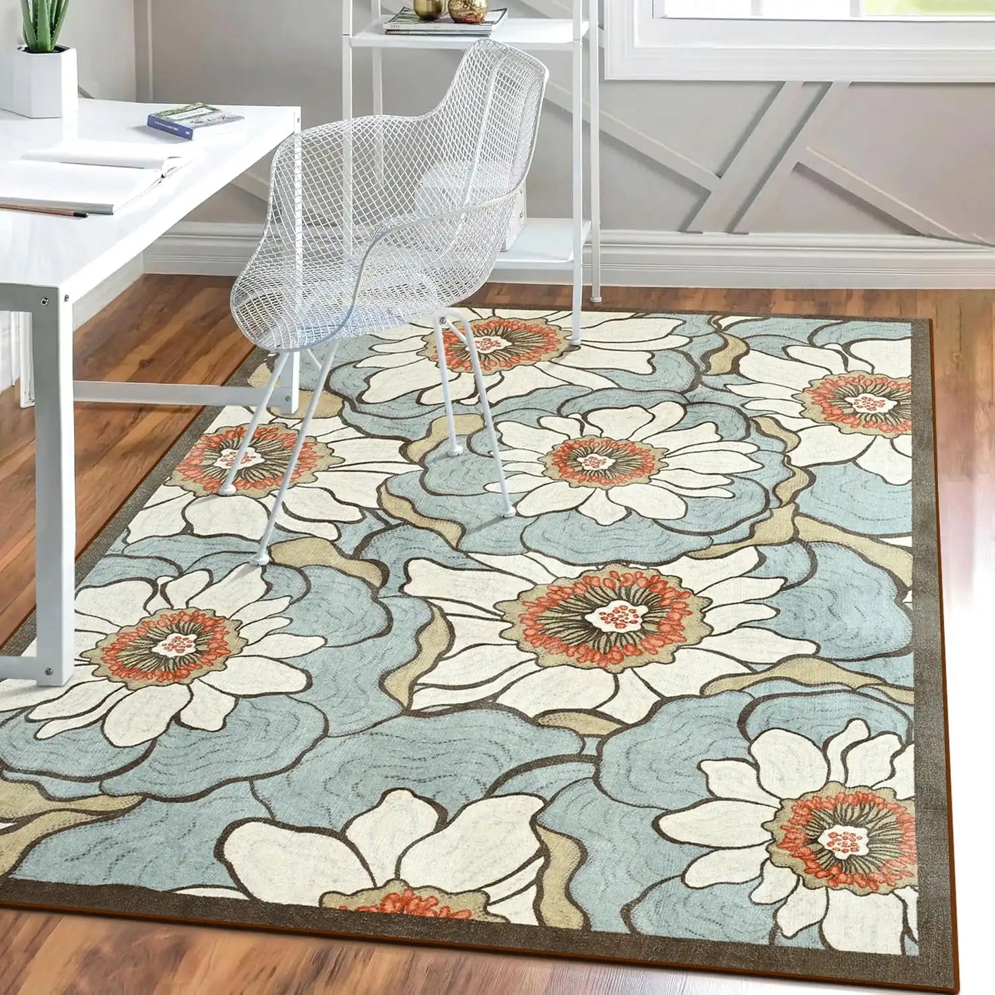 Faux Cashmere Vintage Floral Rugs