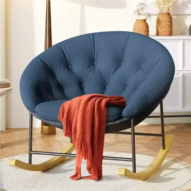 Modern Upholstered Nursery Rocking Chair