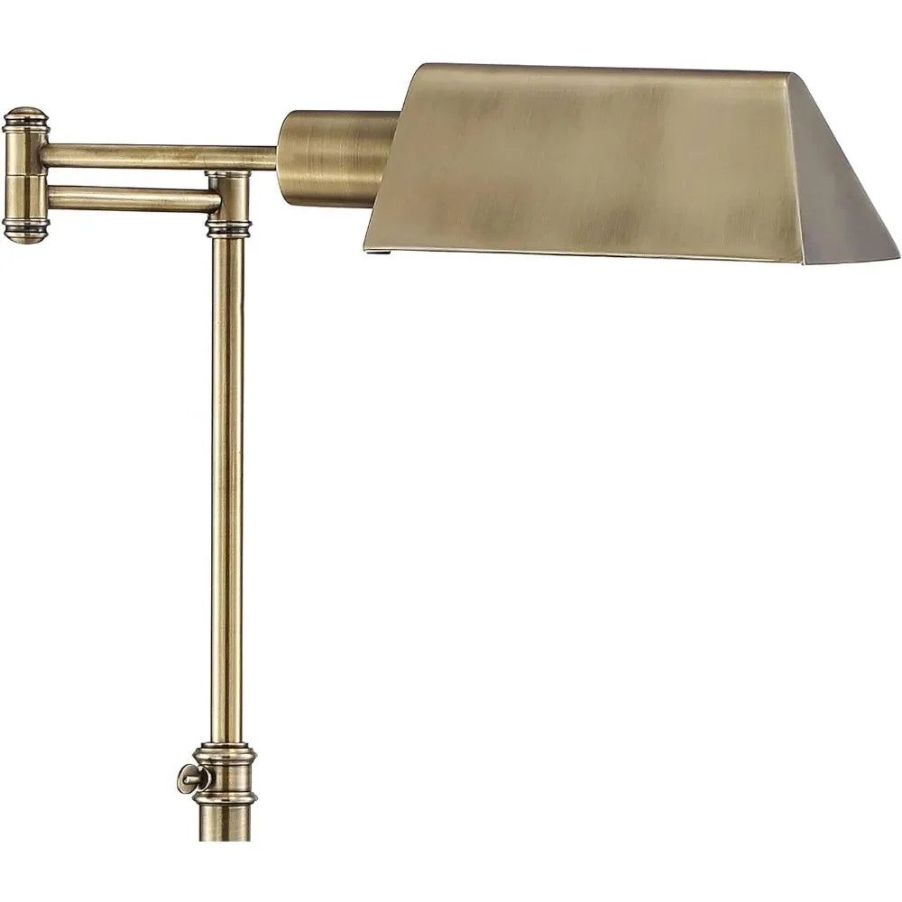 Traditional Adjustable Pharmacy Floor Lamp Swing Arm
