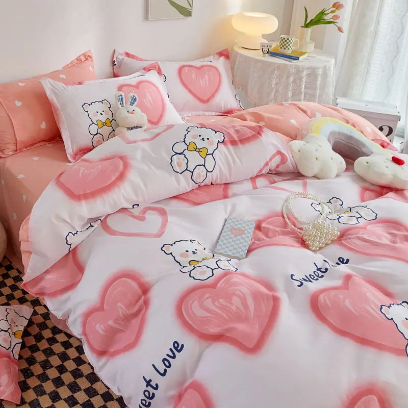Duvet, Sheet, and Pillowcases Bedding Set