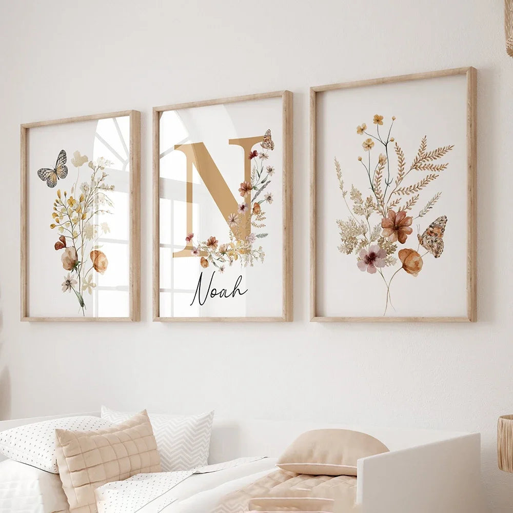 Customizable Baby Name Wall Art