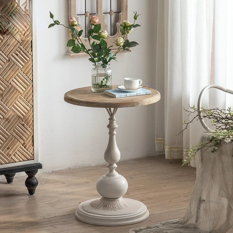 French Vintage Solid Wood Small Table