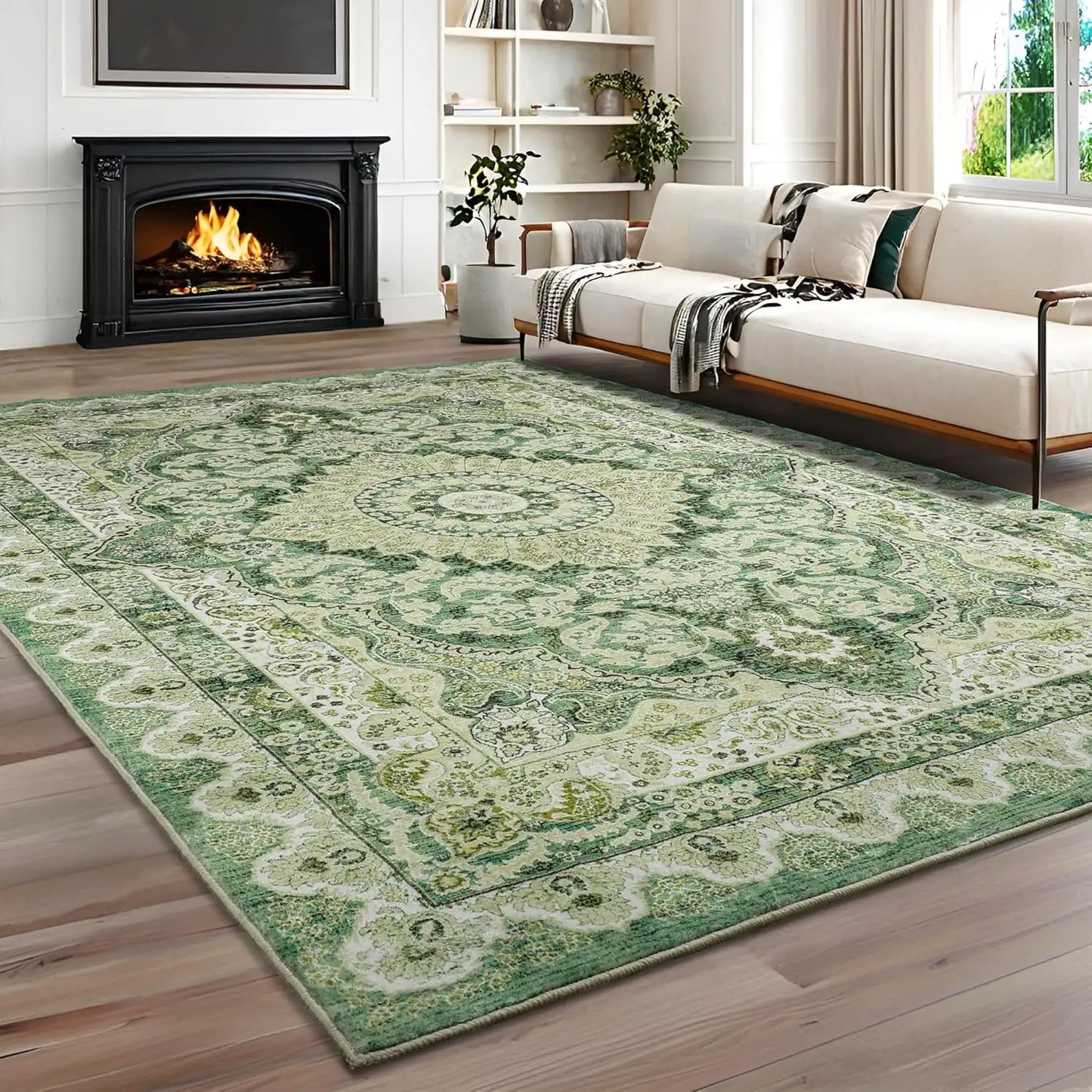 Vintage Floral Rugs Bedroom Living Room Home