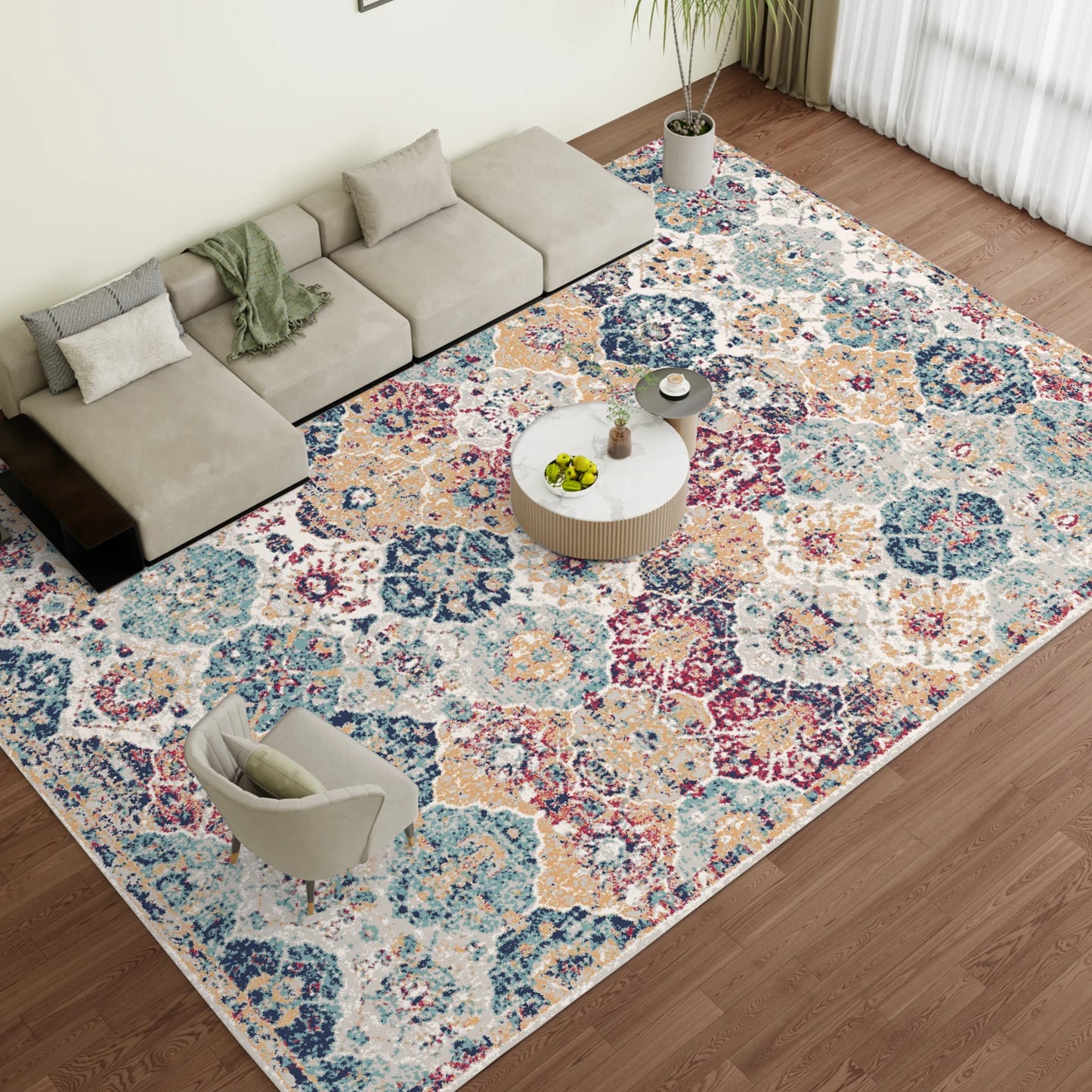Throw Carpet for Living Room Bedroom Kitchen