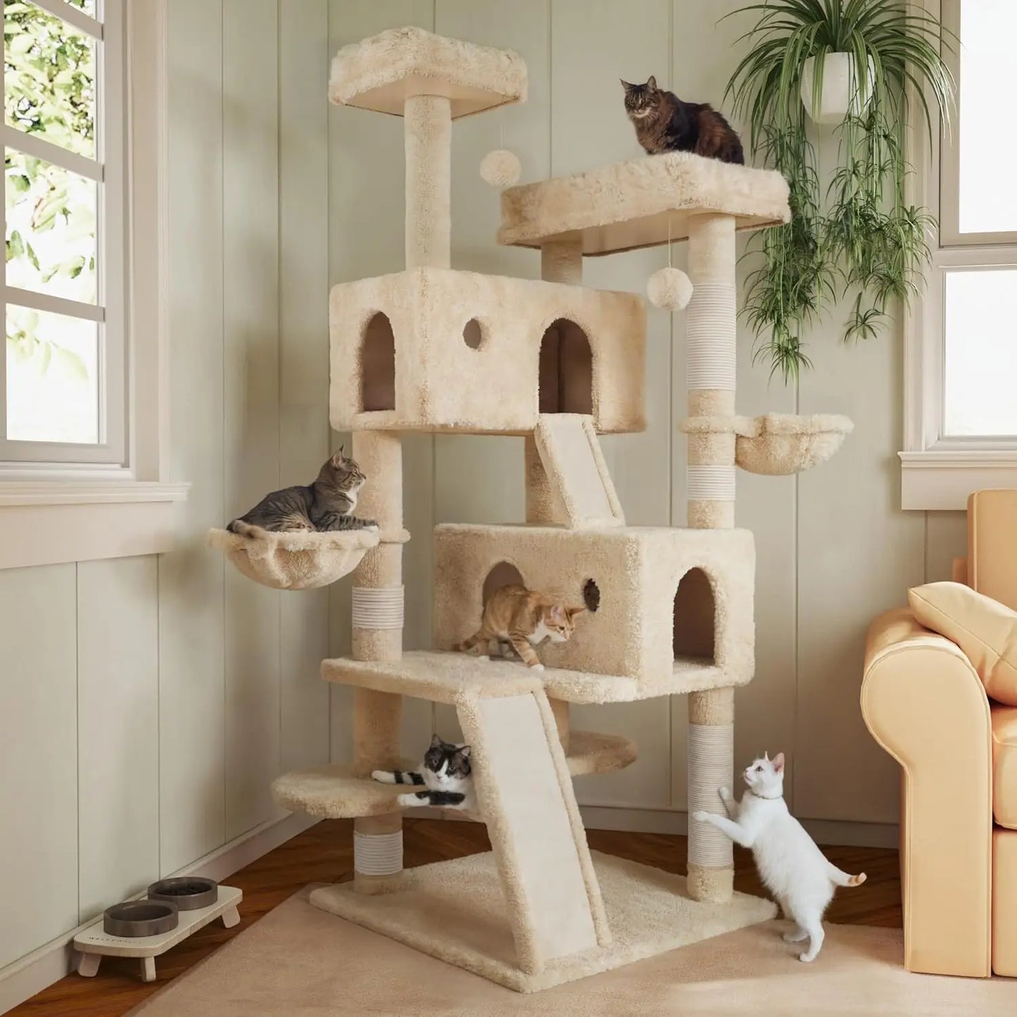 Multi-Level Large Cat Tree Tower