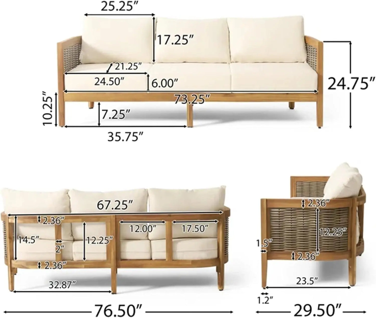 Outdoor Conversation Set for Backyard