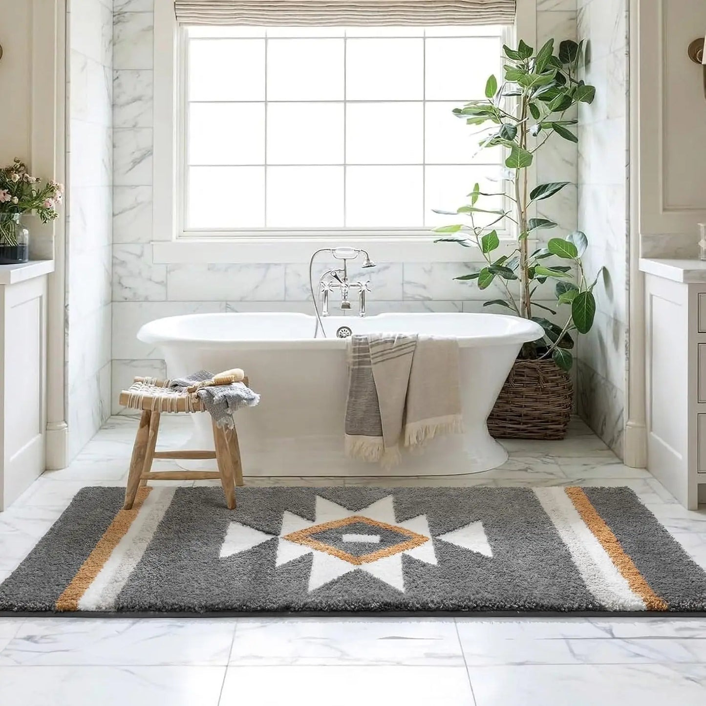 Soft Absorbent Large Carpet For Bathroom Entryway