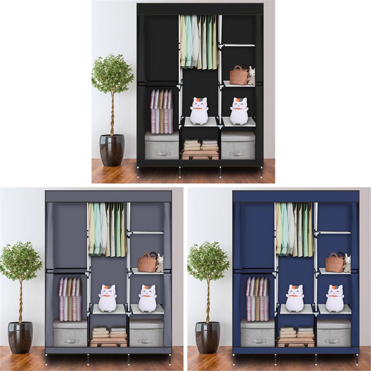 71" Portable Closet Storage Organizer