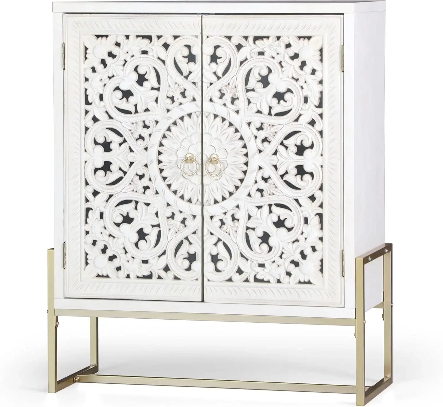 Antique Accent Cabinet with Doors