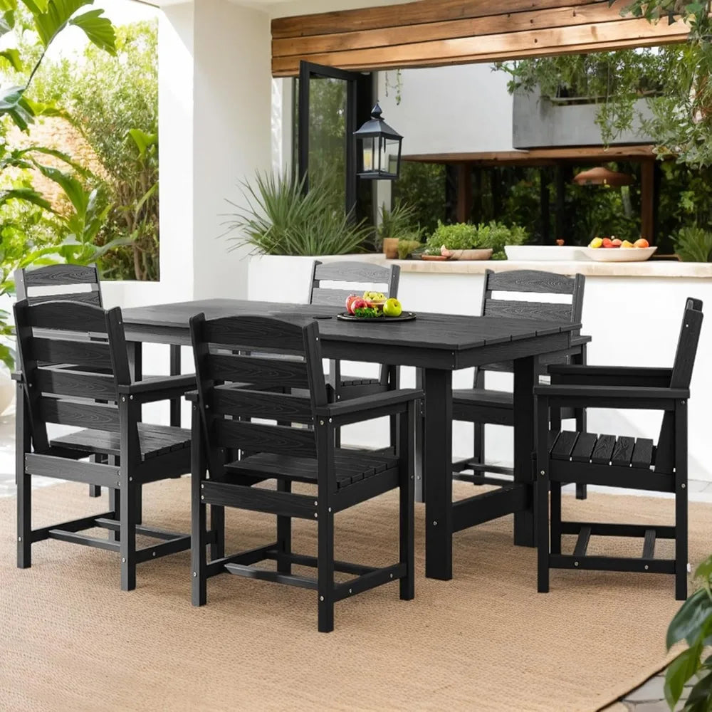 7 Piece Patio Outdoor Dining Set for 6