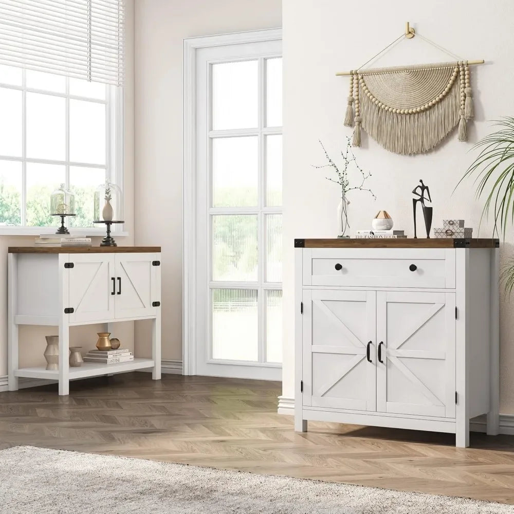Farmhouse Kitchen Cabinet Adjustable Shelves