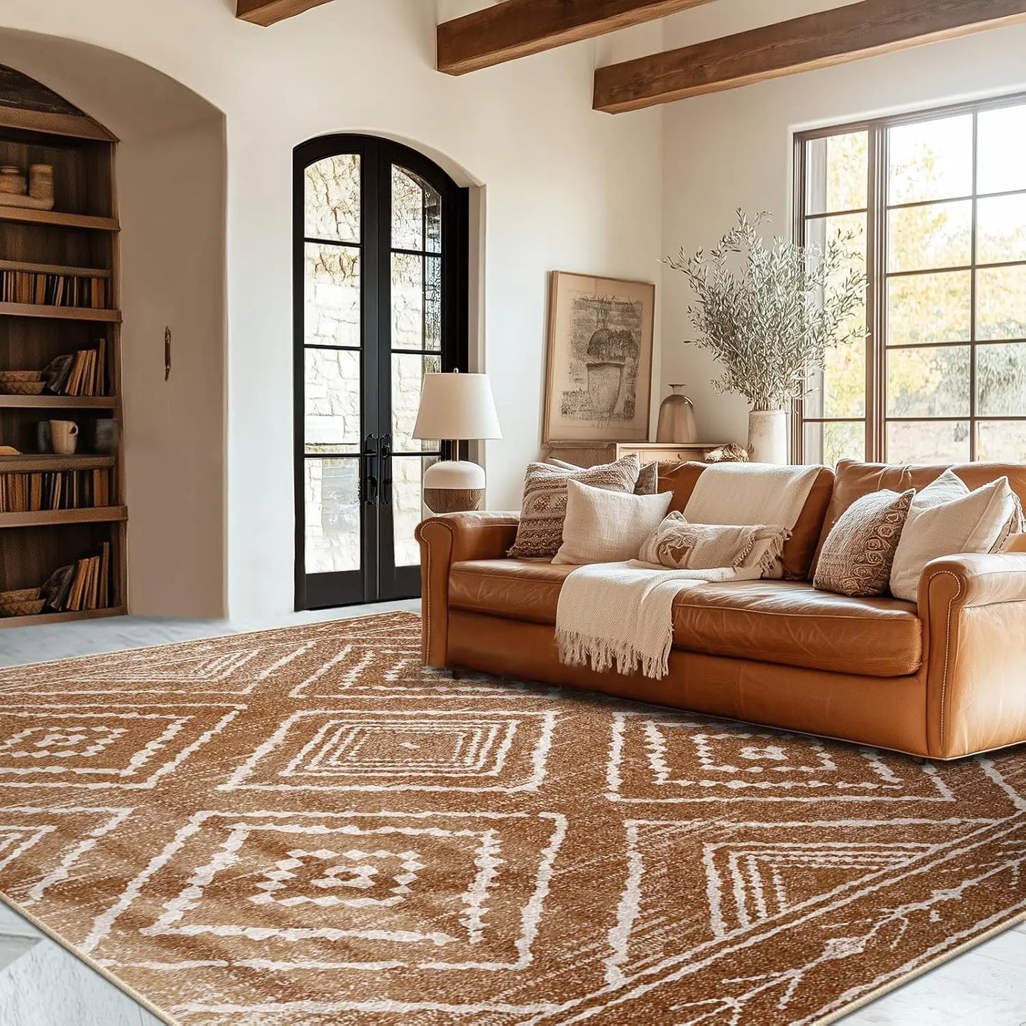 8X10 Western And Aztec Rug For Living Room Bedroom