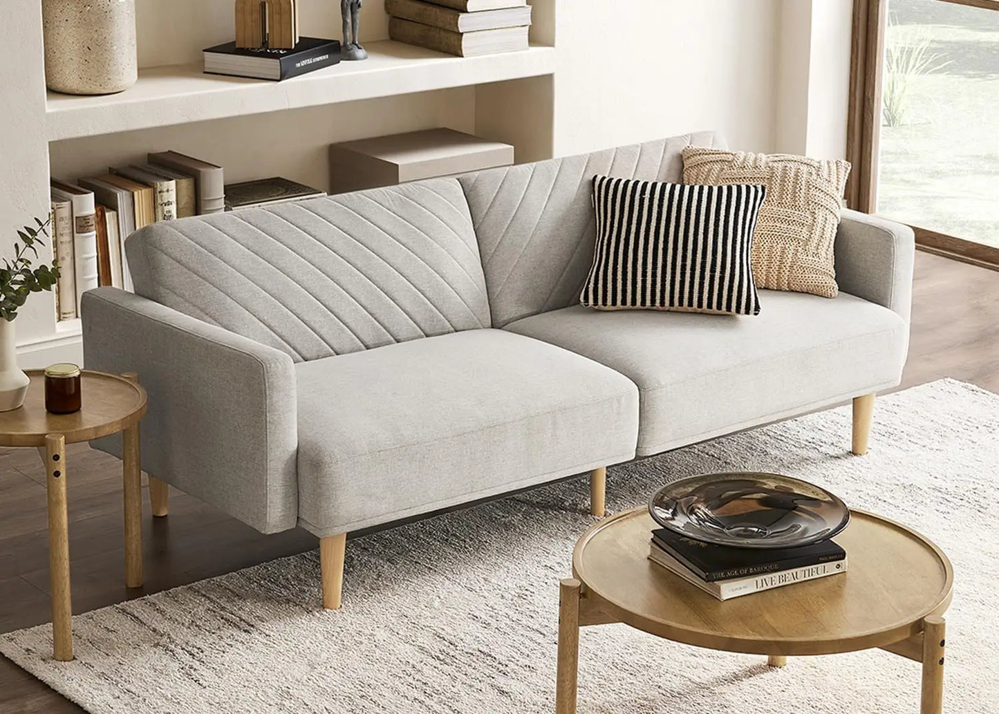 Mid Century Modern Futon Sofa Bed