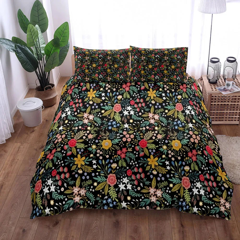Botanical Herbarium Duvet Cover Pillowcase Set