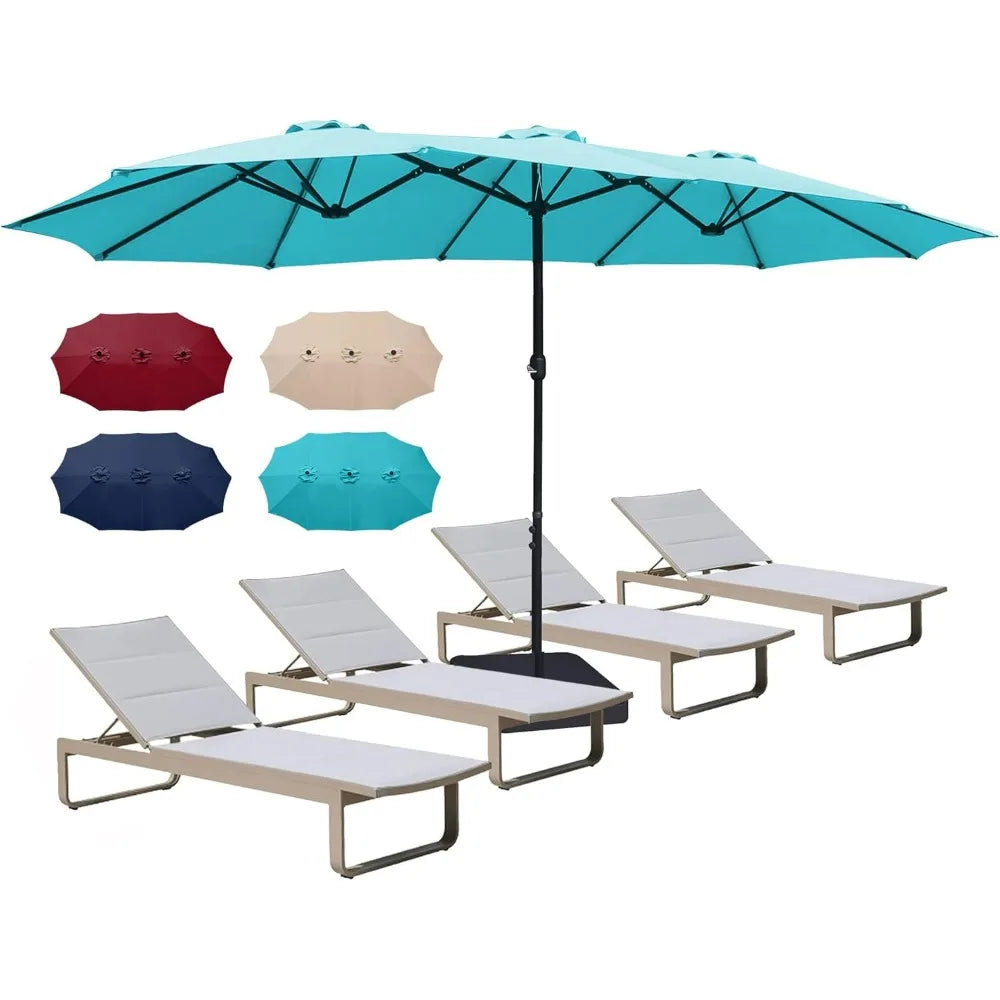 Extra Large Rectangular Outdoor Umbrella for Patio