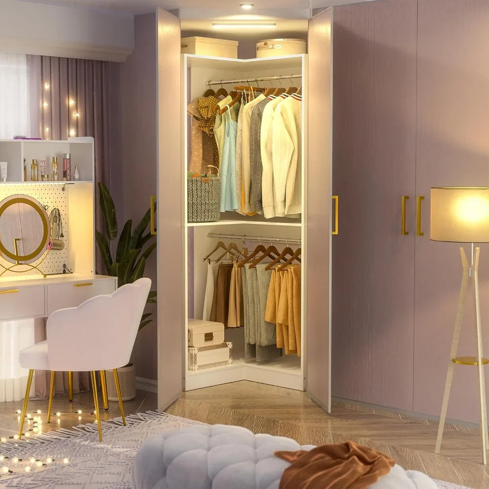 Corner Closet System, 32 Inches Wide