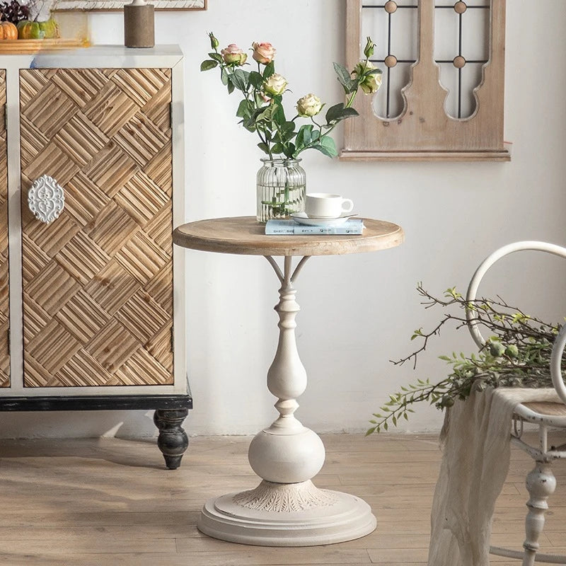French Vintage Solid Wood Small Table