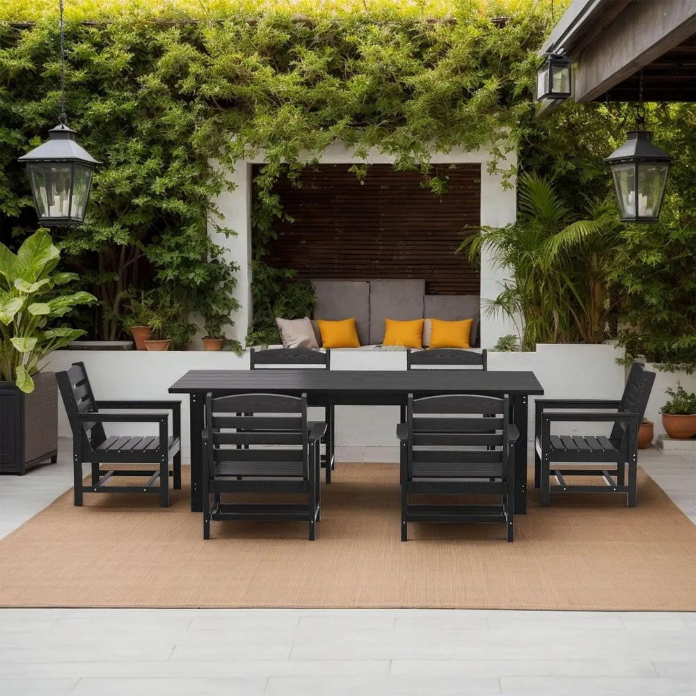 7 Piece Patio Outdoor Dining Set for 6