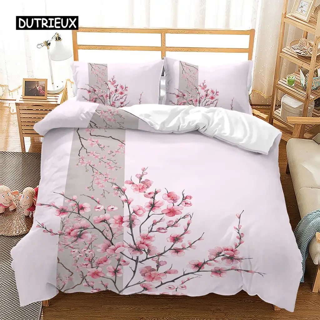 Spring Flowers Duvet Cover Bedding Set