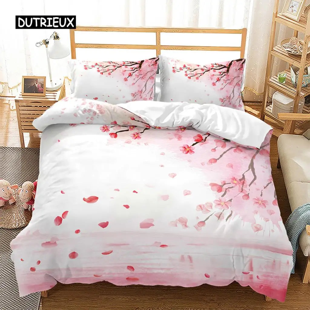 Spring Flowers Duvet Cover Bedding Set