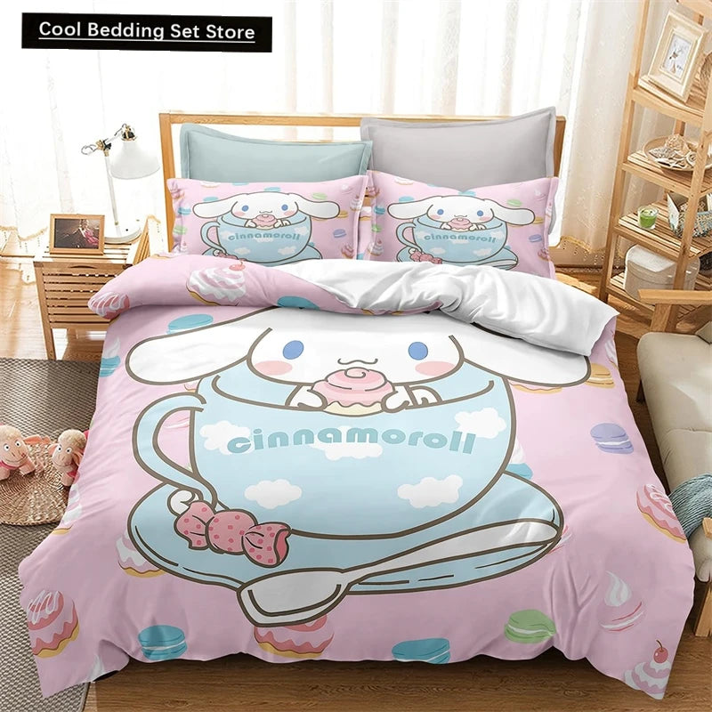 3 Pcs Bedding Set (1 Duvet Cover + 2 Pillowcases)
