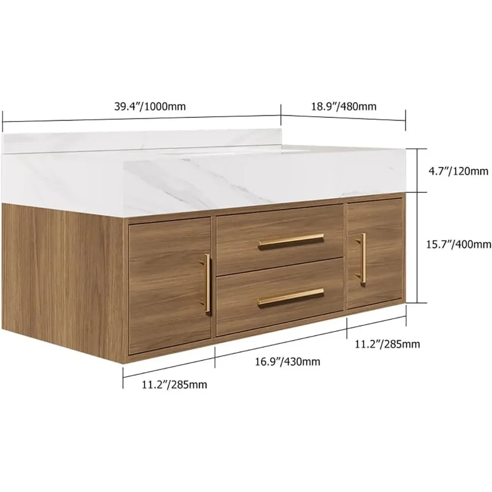 Floating Bathroom Vanity Set
