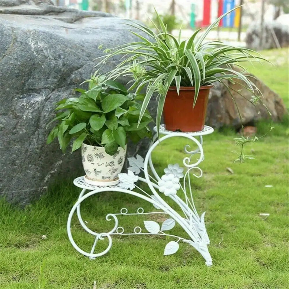 2 Set White European Style Plant Stand