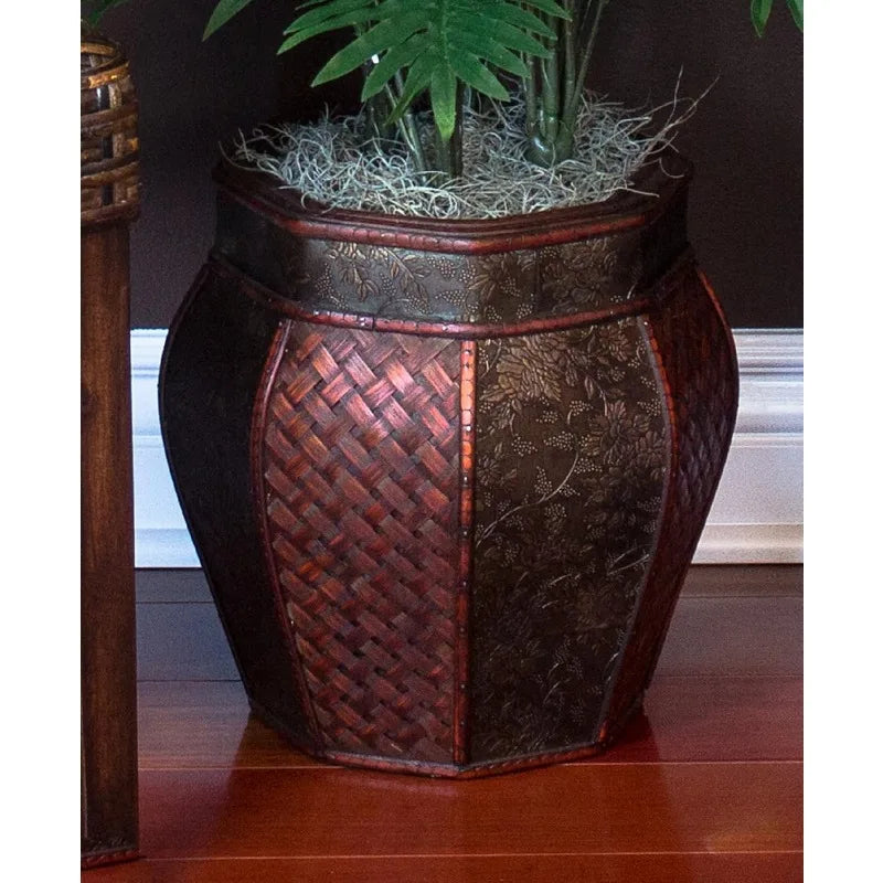 Areca Palm Silk Plant with Vase