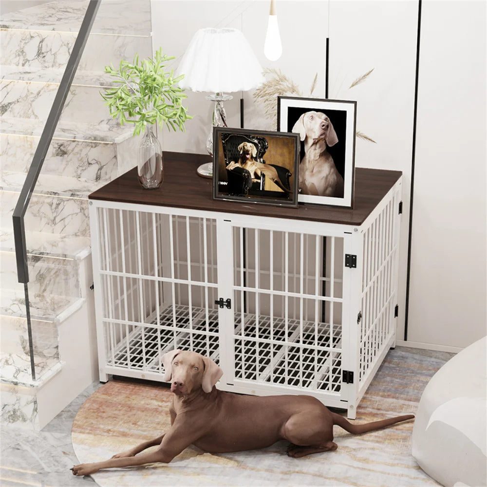 Style Elevated Pet Kennel End Table