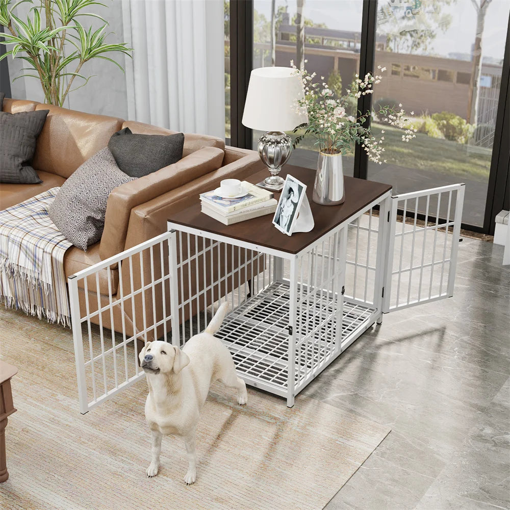 Style Elevated Pet Kennel End Table