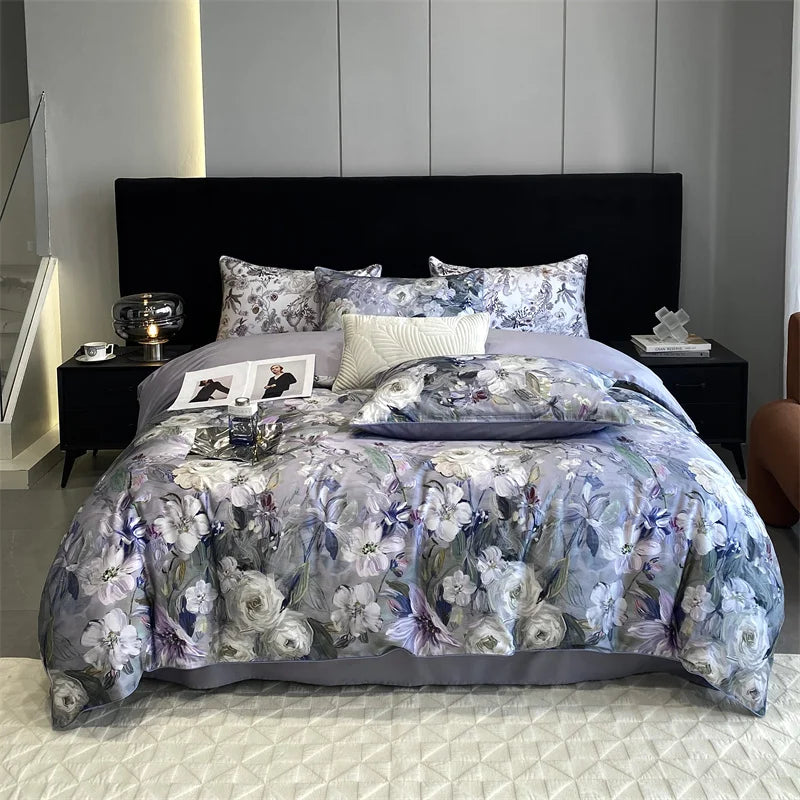 Luxury Floral Duvet Bedding Set