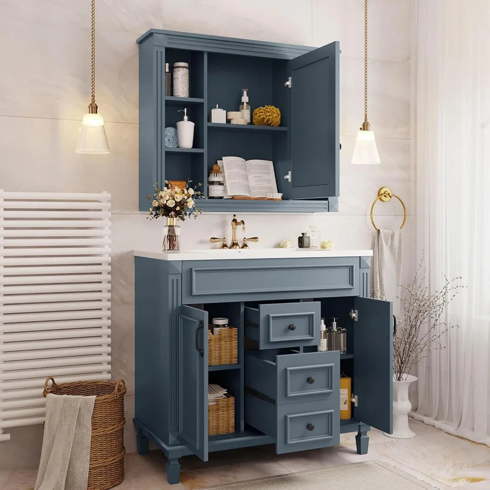 36” Bathroom Vanity with Sink