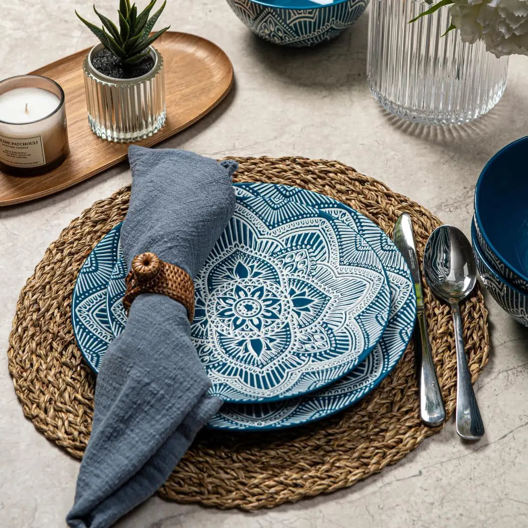 Mandala Blue Dish Set Design for Every Occasion