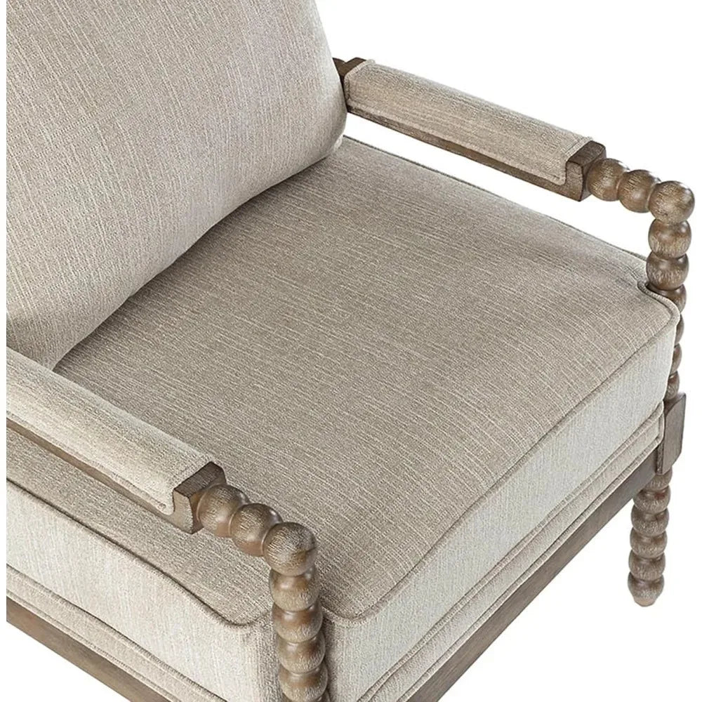 Reclining Accent Chair With Wood Frame
