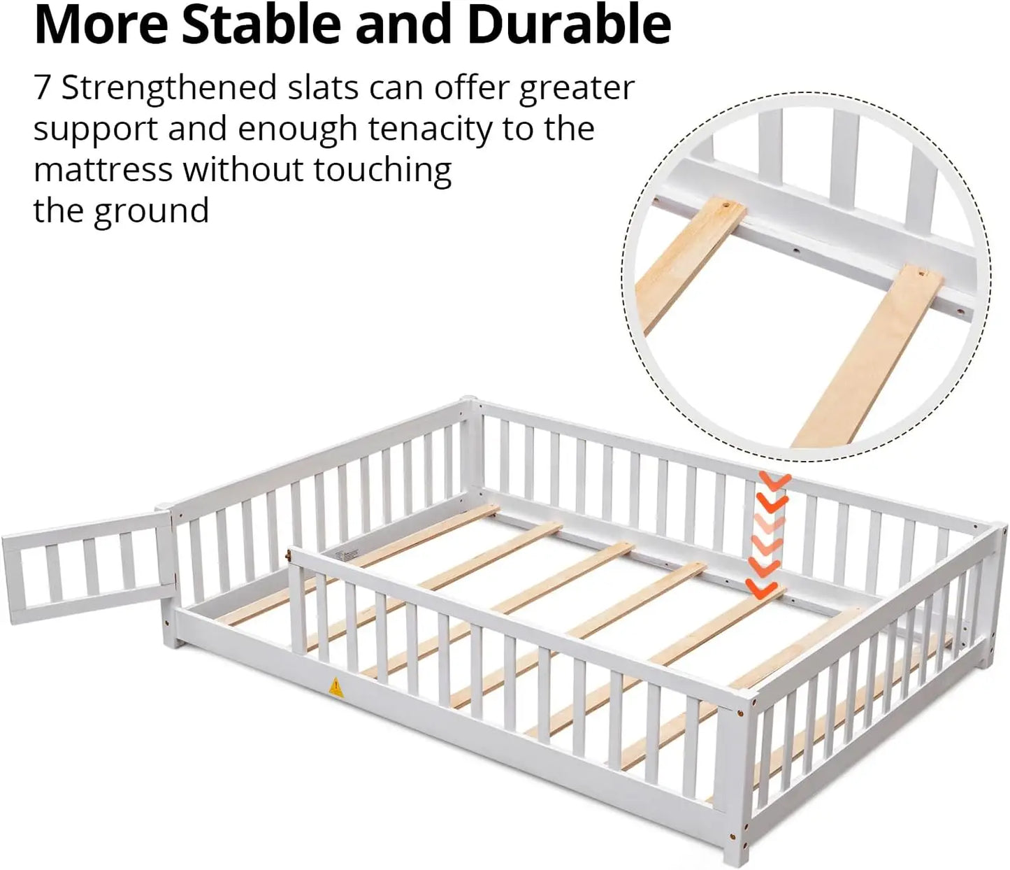 Twin Floor Bed for Children